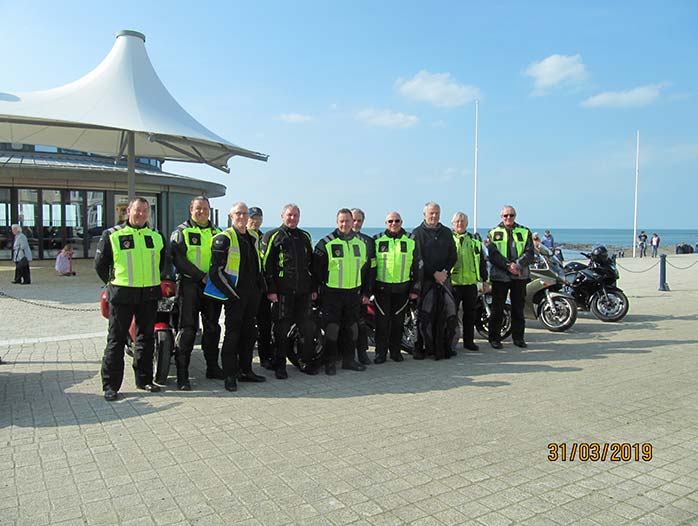 Tutors at Aberystwyth on a training ride