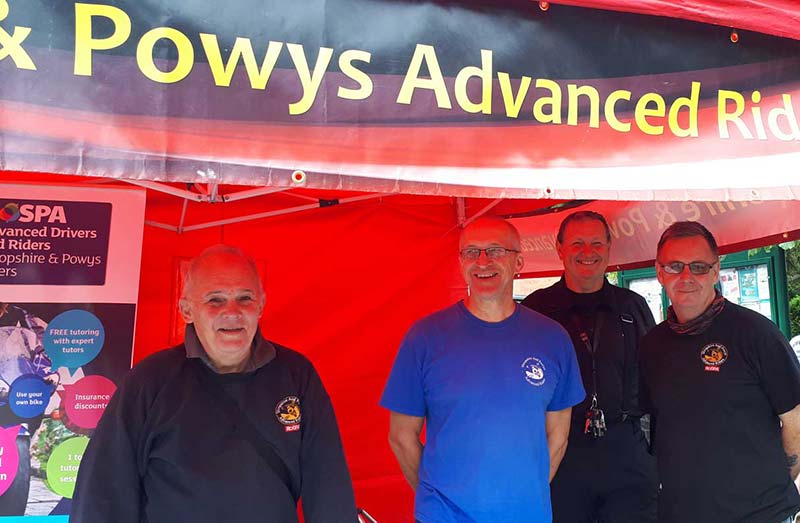 sapar members manning the stand at Broseley