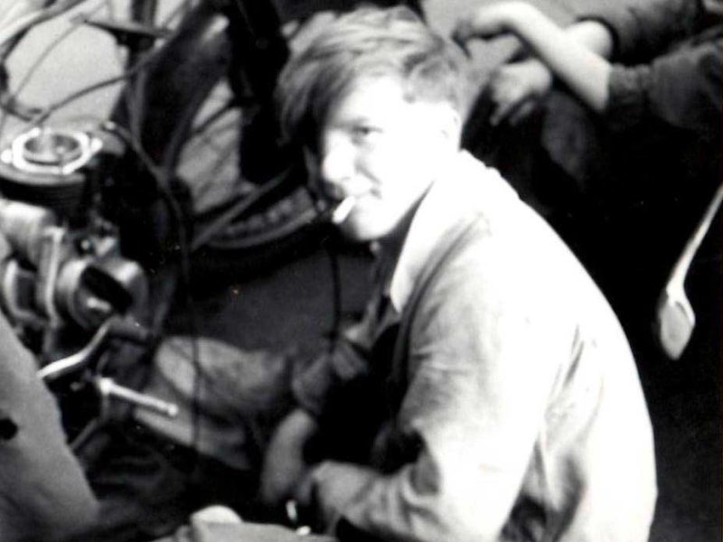Aged 17 with 500cc Norton