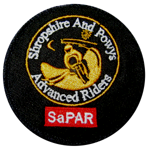 Circular sew on SaPAR badge