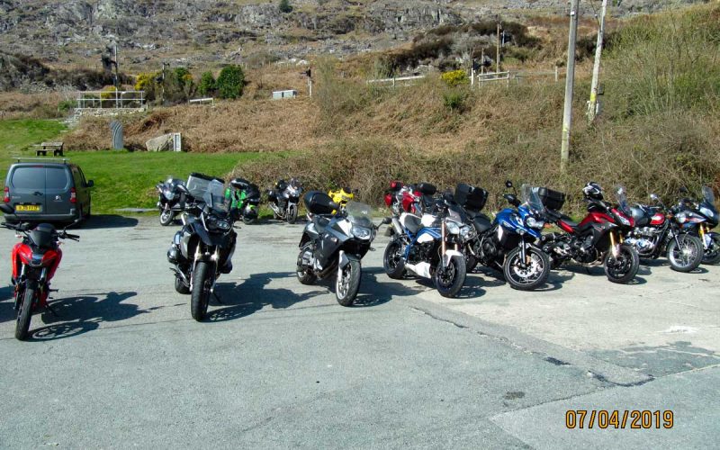 Bikes at Tanygrisaiu cafe