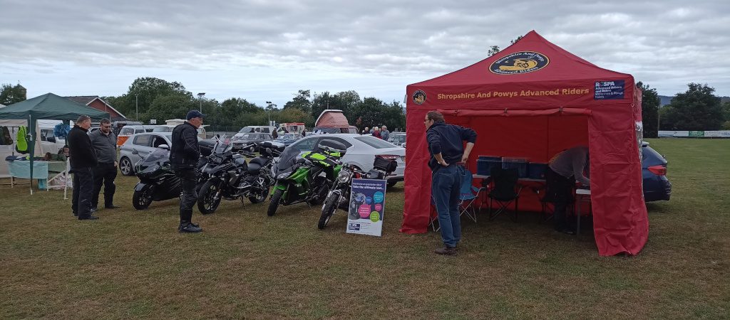 New gazebo and members at Forden
