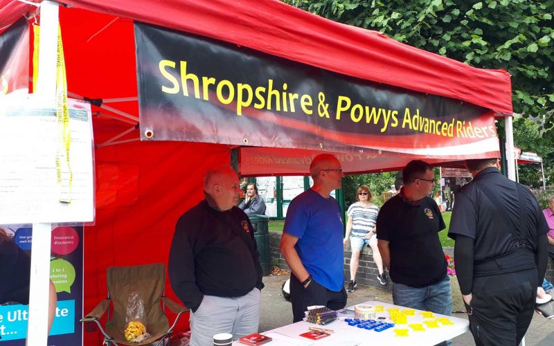 SaPAR Stand at Broseley Motorcycle Festival