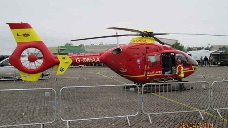Air ambulance helicopter