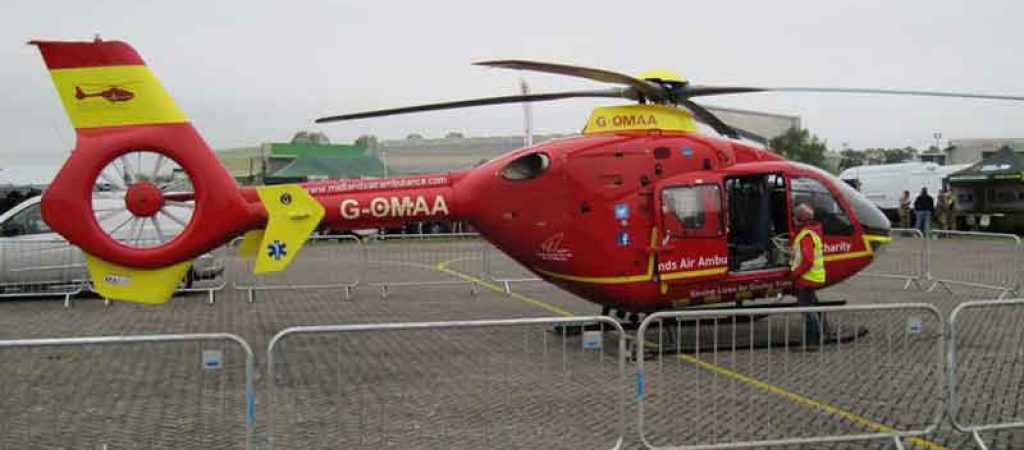 Air ambulance helicopter